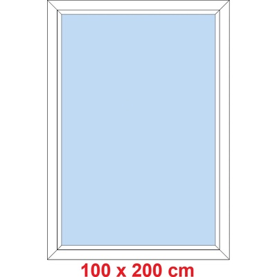 Soft Plastové okno 100x200 cm FIX neotevíravé