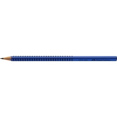 Faber-Castell Графитен молив, B, триъгълен, FABER-CASTELL "Grip 2001", син 517051 (517051)
