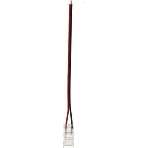 Vito Led конектор за лента conm5 5 мм, single С, 10 см кабел, прозрачен, за smd/cob led ленти - vito (5520450)