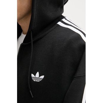 Adidas Суичър adidas Originals Spacer Hoodie мъжки в черно с качулка с апликация JX1507 (JX1507)