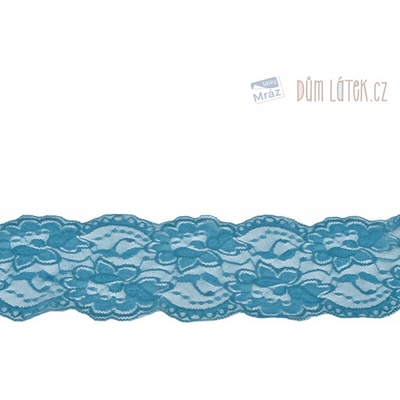 Elastická čipka petrolejová, 100 mm