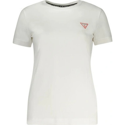Guess Jeans T Shirt Maniche Corte Donna Bianco bílá