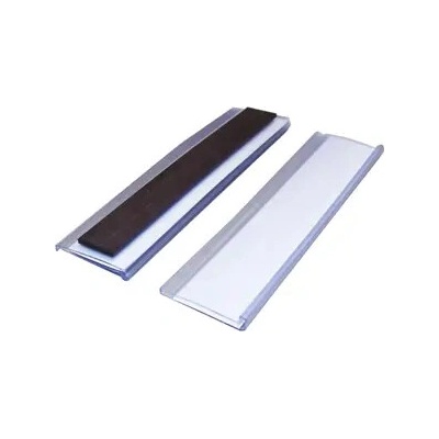 Magnetická lišta, držák regálových štítků, typ V – 25×100 mm, balení 100 ks
