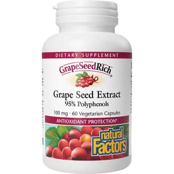 Image 1 of Natural Factors GrapeSeedRich | Grape Seed Extract 100 mg [60 капсули]