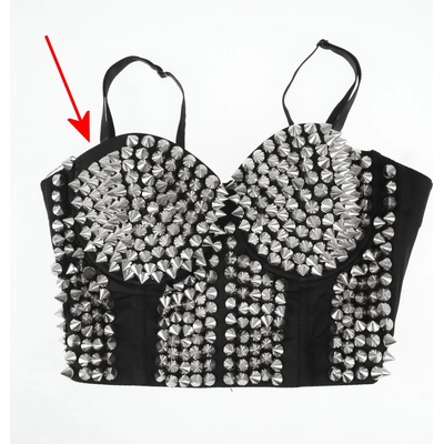 Poizen industries сутиен POIZEN INDUSTRIES - SPIKE BRA - Black - ПОВРЕДЕНО - MY1315