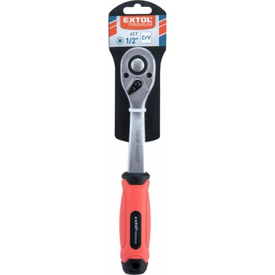 Ráčna tvarovaná, 45 zubů. 1/4", L 153mm