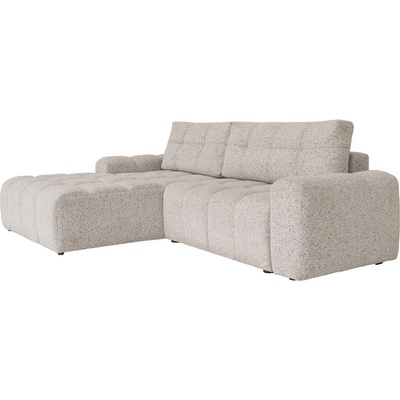 Miuform Бежов разтегателен модулен ъглов диван с място за съхранение (ляв ъгъл) Lulu - Miuform (2212PE06)