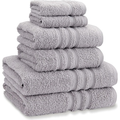 Catherine Lansfield Хавлиена кърпа Catherine Lansfield Zero Twist Cotton 6 Piece Towel Bale Set - Silver Grey