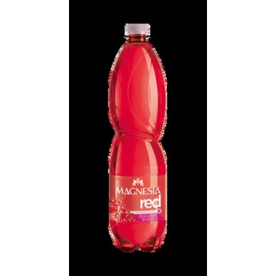 Magnesia Red červený rybíz jemně perlivá voda 1,5 l