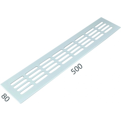 MP KOVANIA s.r.o. SRL ALFA 80 x 500 mm BIL biela lesklá (RAL 9010) 80 mm 500 mm