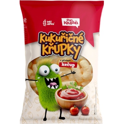 Pan Křupka Kukuřičné křupky s příchutí kečup 50 g