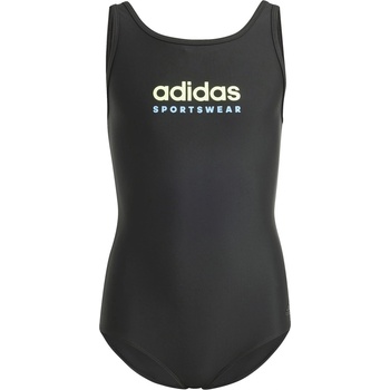 Adidas Детски бански костюм Adidas Sportswear U-Back Swimsuit Girls - Black/Green