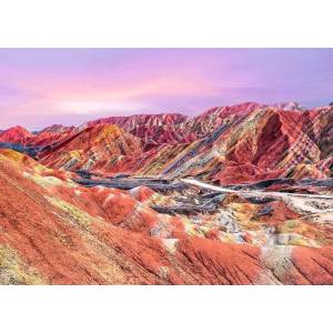 Ravensburger - Puzzle Beautiful Mountains: The Rainbow Mountains, China - 1 000 piese