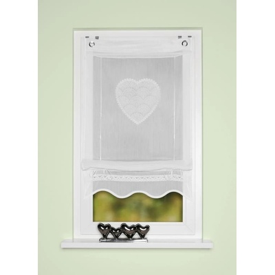 Home Wohnideen rímska roleta 91417 CORAZON 0107 biela 130x45 cm (v x s)