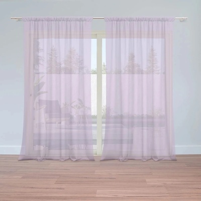 Sablio Záclony Svetlá fialová: 2ks 150x250cm