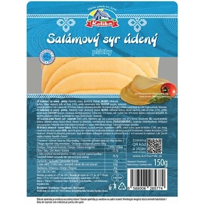 Koliba Salámový syr údený plátky 150 g