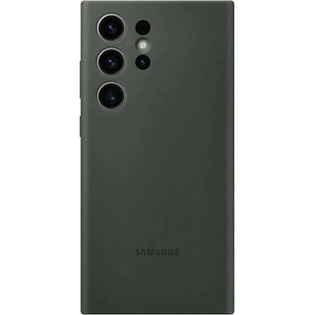 Samsung Silicone Cover Case EF-PS918TGE- оригинален силиконов кейс за Samsung Galaxy S23 Ultra (тъмнозелен)