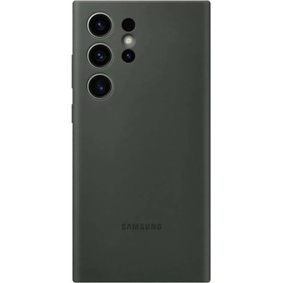 Samsung Silicone Cover Case EF-PS918TGE- оригинален силиконов кейс за Samsung Galaxy S23 Ultra (тъмнозелен)