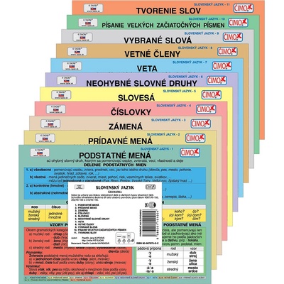 Slovenský jazyk súbor kariet