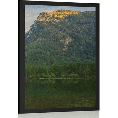 Plakát jezero u hoře - 20x30 silver