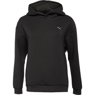 Puma W Cloudspun Hoodie čierna tmavo sivá