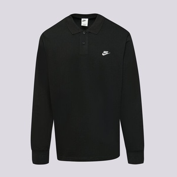 Nike Тениска Тип Поло M Nk Club Knit Ls Тениска Ти мъжки Дрехи Тениски FQ3417-010 Черен M (FQ3417-010)