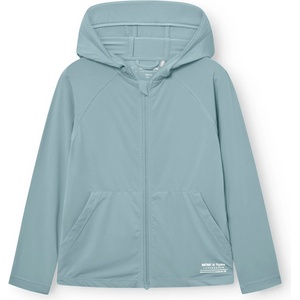 Mini A Ture Детско яке за тренировка Mini A Ture Kid's Matdruna UV Skin Hoodie Training jacket - Arona Blue - размер 122 (704-5764-0113)