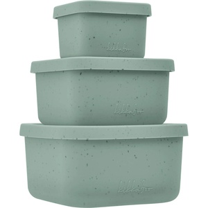 KikkaBoo Комплект кутии за храна KikkaBoo Platinum Silicone - Sage, 3 броя (31302050009)