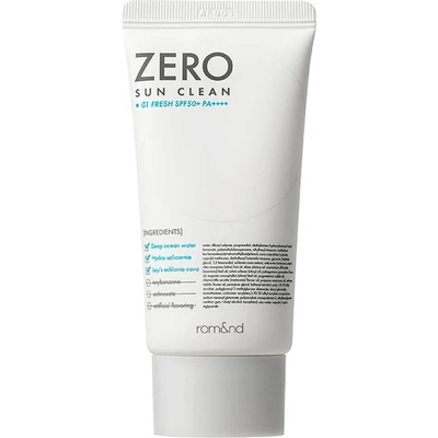Rom&nd Zero Sun Clean SPF50+ PA++++ - Освежаващ слънцезащитен крем - 01 Fresh - 50мл