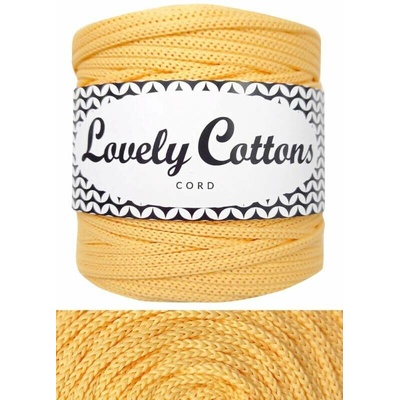 Polyesterová šňůra Lovely Cottons 3mm - žlutá pastelová