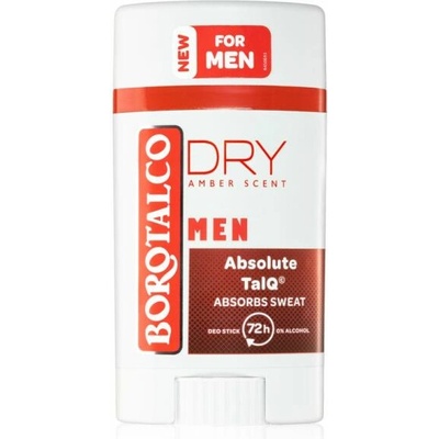 Borotalco MEN Dry Amber scent 72h deo stick 40 ml