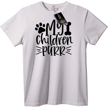 NOONEBRAND Тениска Моите деца мъркат - 7XL, Black