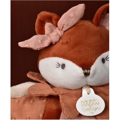 Doudou maňásek liška Mina růžová 25 cm