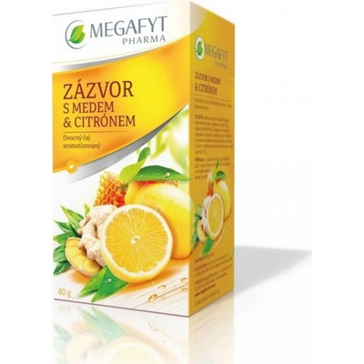 Megafyt čaj Zázvor s medem a citrónem 20 x 2 g