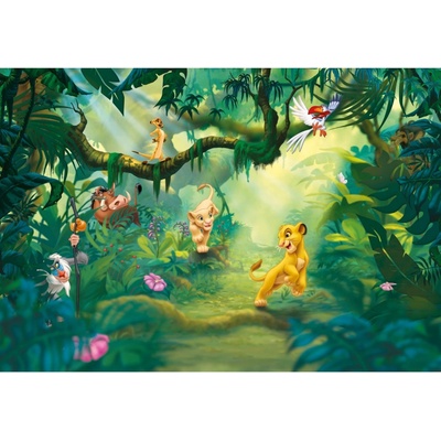 Komar 8-475 Papírová fototapeta Lví král Lion King Jungle Rozměr 368 x 254 cm
