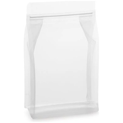 Sáček s plochým dnem | čirý | ZIP | ventil obsah 100g (110 x 185 + 55 mm)