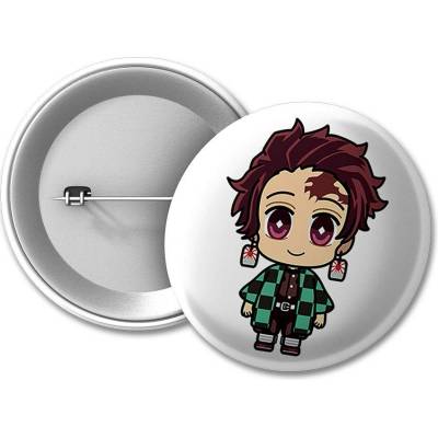 Demon Slayer placka Chibi Tanjiro Kamado 50 mm