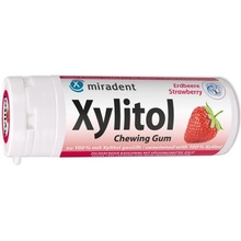 Miradent Xylitol DĚTSKÉ žvýkačky JAHODA 30 ks