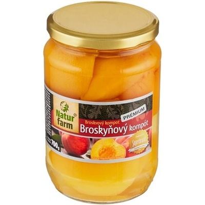 Natur Farm Prémium broskvový kompot 700 g