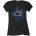 Pink Floyd Dark Side of the Moon Blue Splatter Black S Дамски Риза (GDAPFTS01LB01)