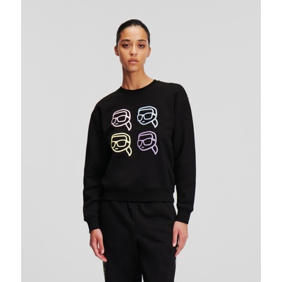 Karl Lagerfeld Ikonik 2.0 Outline Sweatshirt čierna