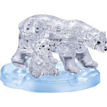 HCM KINZEL 3D Crystal puzzle Lední medvědice s mládětem 40 ks