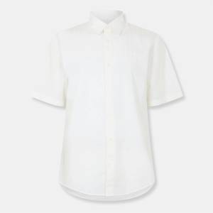 Giorgio Armani Риза Armani Exchange Men's Short-Sleeve Plain Shirt - Off White