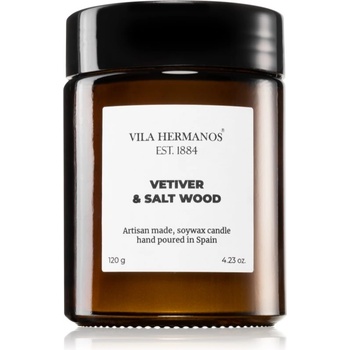 Vila Hermanos Apothecary Vetiver & Salt Wood ароматна свещ 120 гр