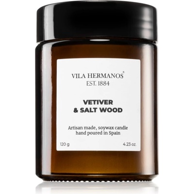 Vila Hermanos Apothecary Vetiver & Salt Wood ароматна свещ 120 гр