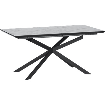 Carmen Разтегателна трапезна маса omaha - бял / тъмносив