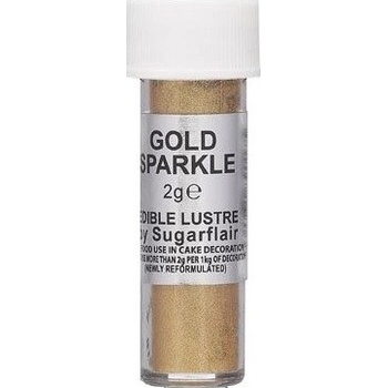 Sugarflair Jedlá prachová barva s perletí Gold Sparkle 2 g