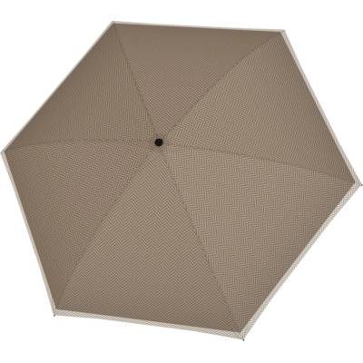 Doppler Fiber Havanna Chevron Sand dámsky skladací dáždnik