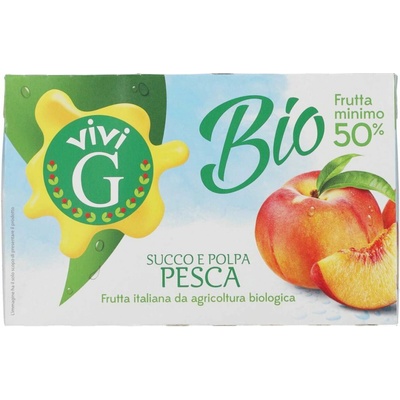Vivi G broskyňový džús BIO 3 x 200 ml