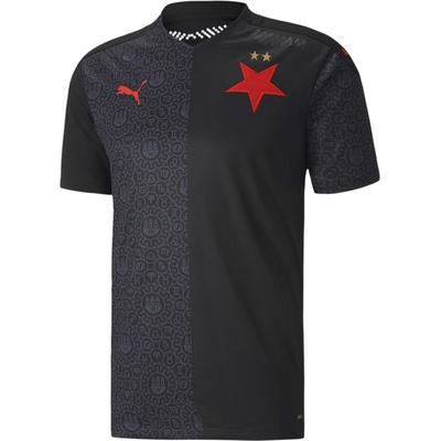 Puma SK Slavia Praha AWAY fotbalový dres dětský Černá Červená – Zbozi.Blesk.cz